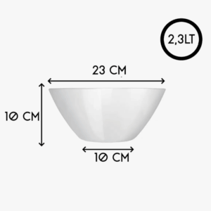 Ensaladera opaline 2.3L Nadir